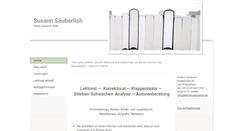 Desktop Screenshot of lektorat-saeuberlich.de