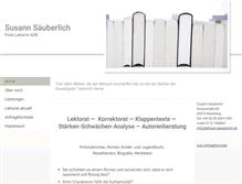 Tablet Screenshot of lektorat-saeuberlich.de